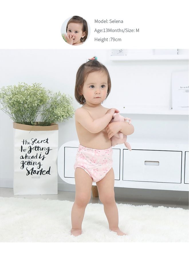 مجموعة سراويل للتدريب على النونية مصنوعة من القطن وجيدة التهوية ومكونة من 6 طبقات بمقاس L لوزن 11-14كجم ومكونة من قطعتين - Image 2